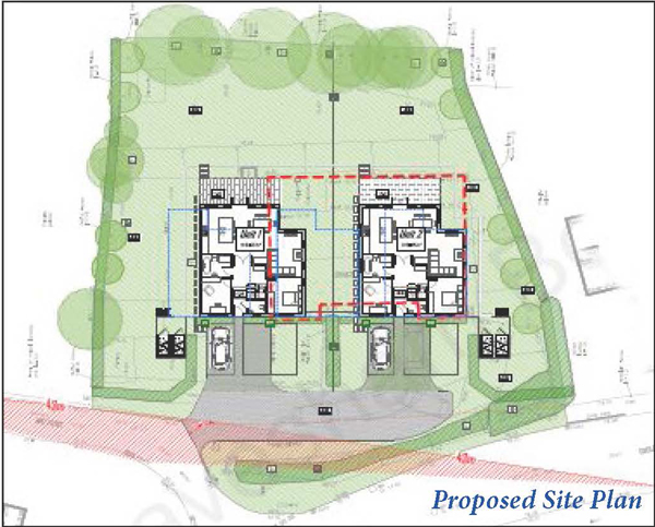 Lot: 64 - FORMER SCOUT BUILDING WITH PLANNING FOR TWO, FOUR-BEDROOM BUNGALOWS - 